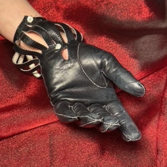 Vintage Ladies Leather Gloves Vintage 50’s-60’s Mint - Picture 5 of 15